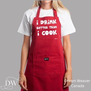 I Drink Better Than I Cook Apron | Grimm